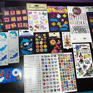 Vintage Scrapbook Stickers Sandylion Recollections Sticko Suzy Zoo Lot Of 16 NEW